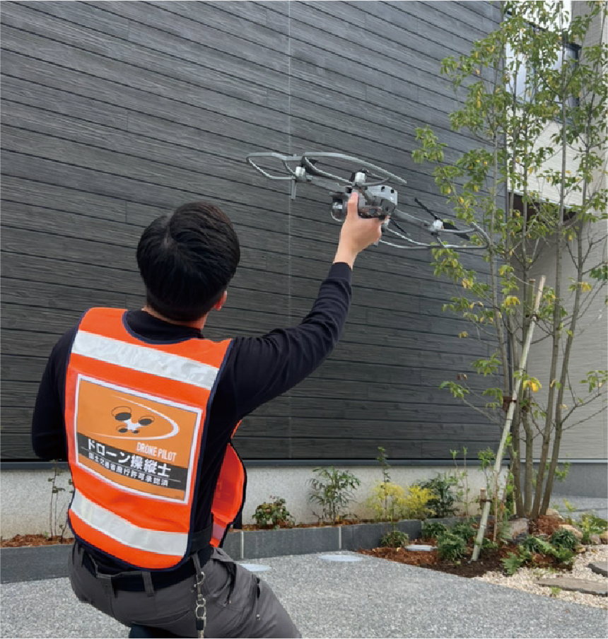 屋根を傷つけない！ドローン屋根調査